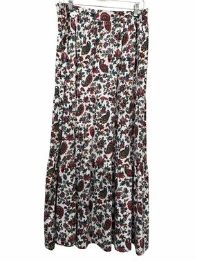 Boden women's 12 Floral Tiered Maxi Skirt Boho Summer Festival B8